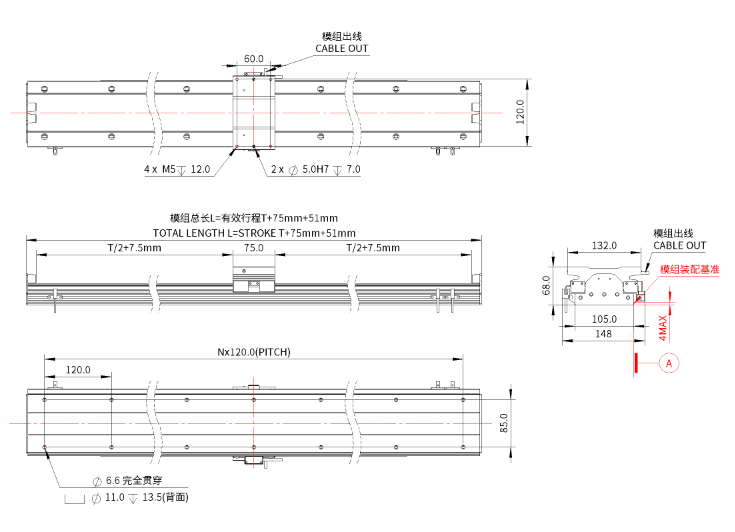 iU105-BL75 直線電機iU105-BL75 Linear Motor